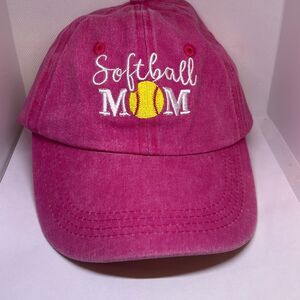 Softball Mom Baseball Cap – Pink